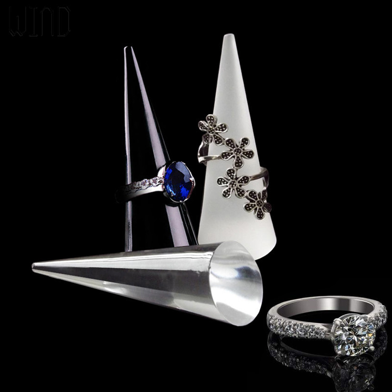 Body Jewelry Websites - Acrylic Solid Finger Ring Holder Stand