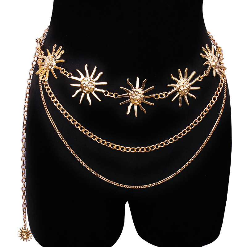 Body Jewelry Bulk - Chunky Multilayer Punk Gothic Moon Sun