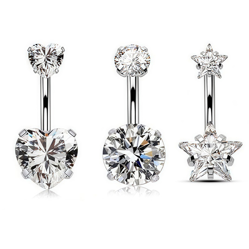 Body Jewelry Belly Button Rings - 1PC Sexy Belly Navel Piercing Stainless