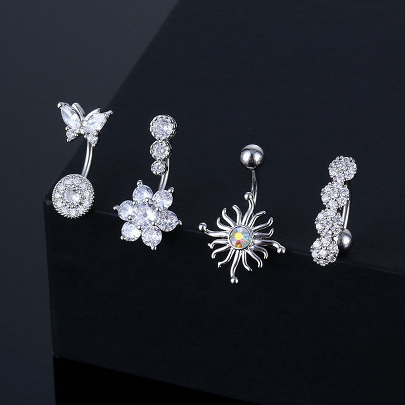 Crystal Belly Button Ring Anim - Body Jewelry Belly Button Rings recension och pris