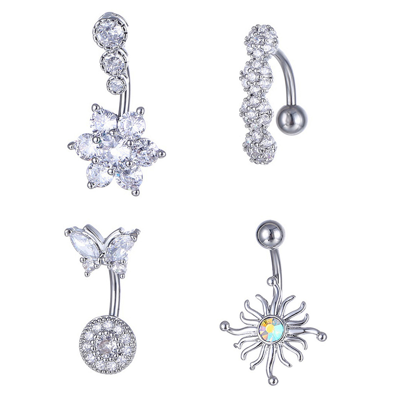 Crystal Belly Button Ring Anim - Body Jewelry Belly Button Rings recension och pris