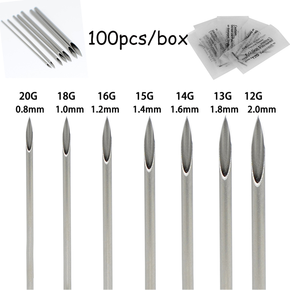 10-1000pcs Body Piercing Needl - Body Jewelry Tool recension och pris