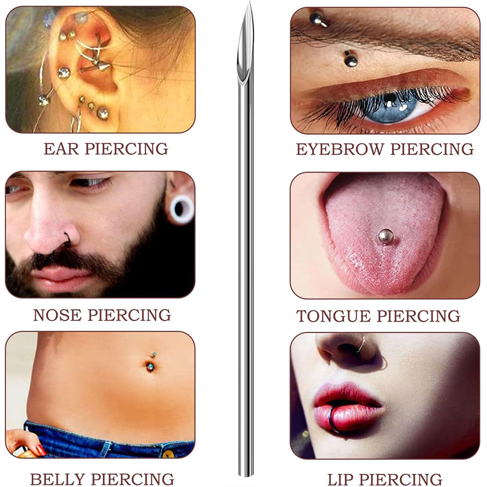 10-1000pcs Body Piercing Needl - Body Jewelry Tool recension och pris