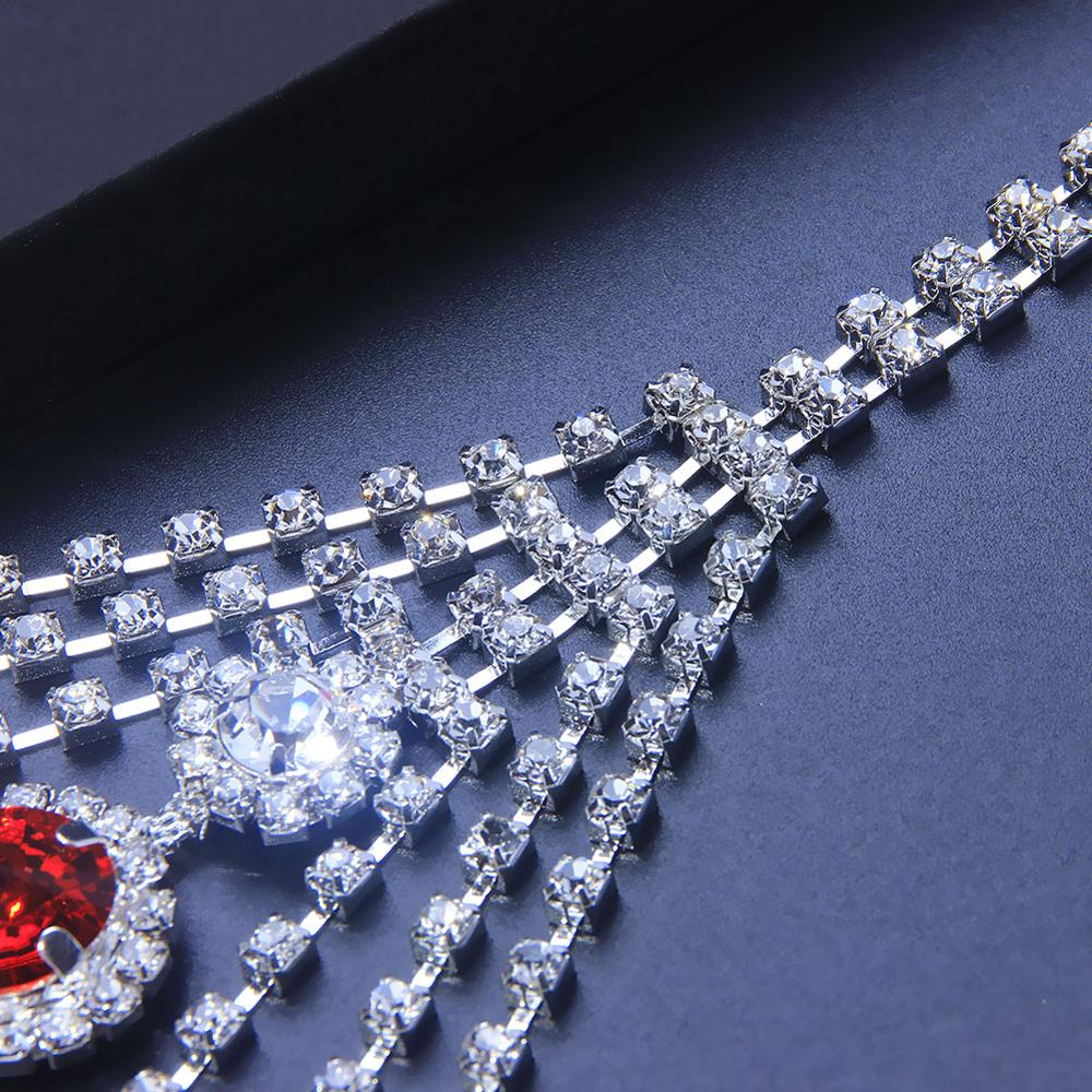 Sexy Body Chain Lingerie Red C - Body Jewelry Rhinestone recension och pris