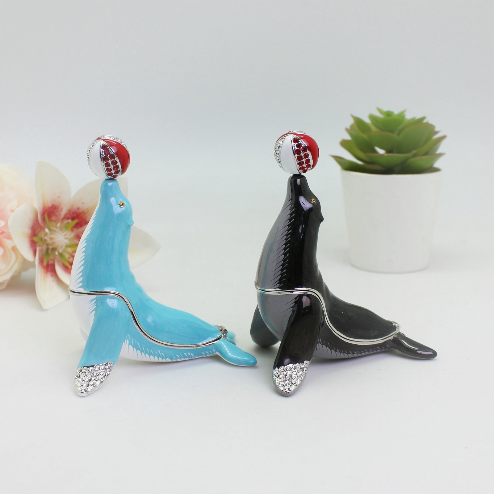 SHINNYGIFTS Sea Lion Enamel Tr - Body Jewelry Websites recension och pris