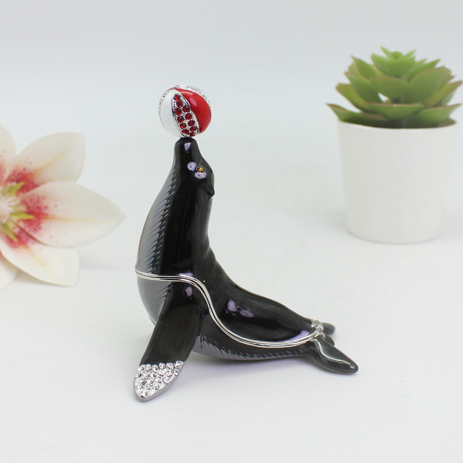 SHINNYGIFTS Sea Lion Enamel Tr - Body Jewelry Websites recension och pris