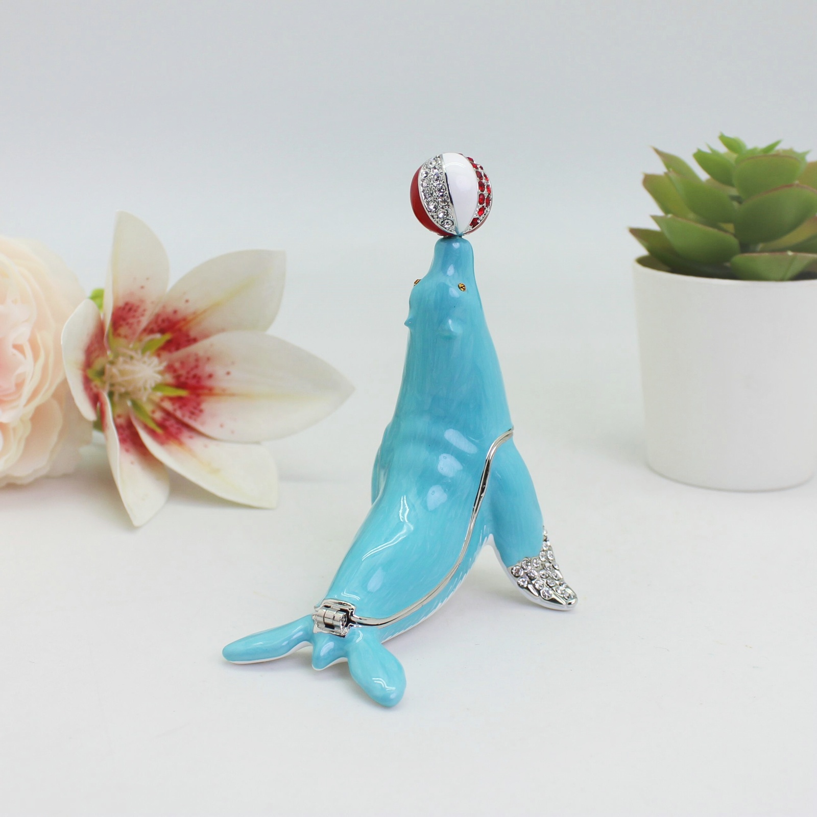 SHINNYGIFTS Sea Lion Enamel Tr - Body Jewelry Websites recension och pris