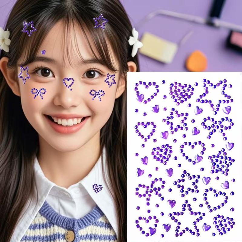 1 Sheet Colorful Self Adhesive - Body Jewelry Stickers recension och pris