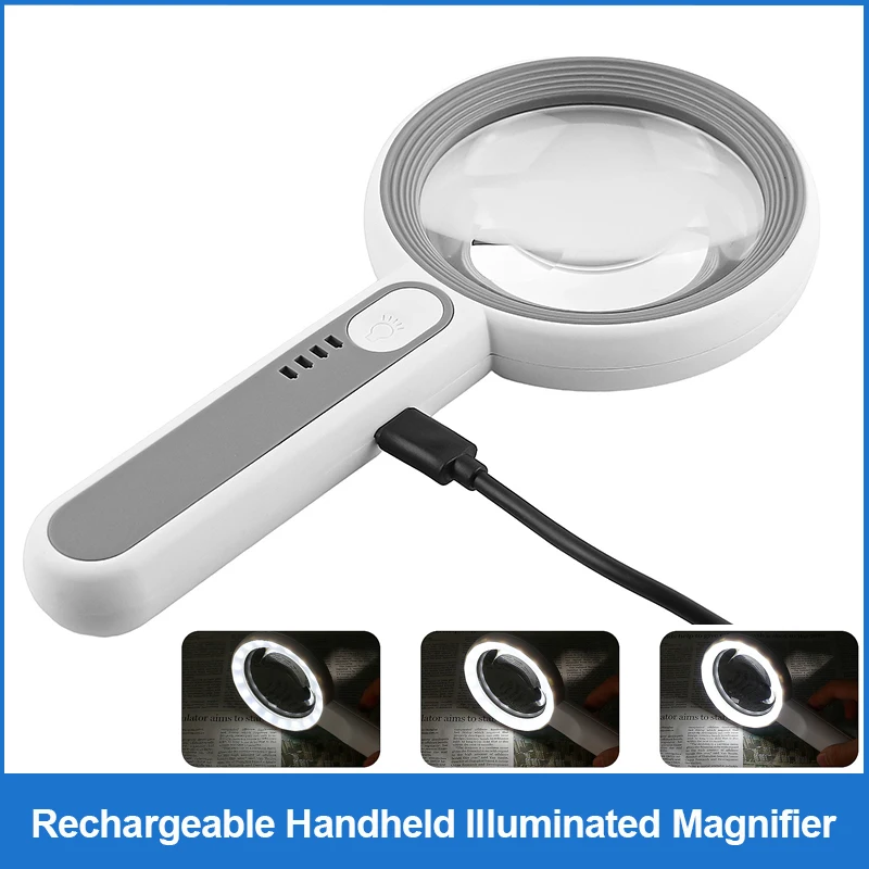 Rechargeable Handheld Magnifie - Body Jewelry Websites recension och pris