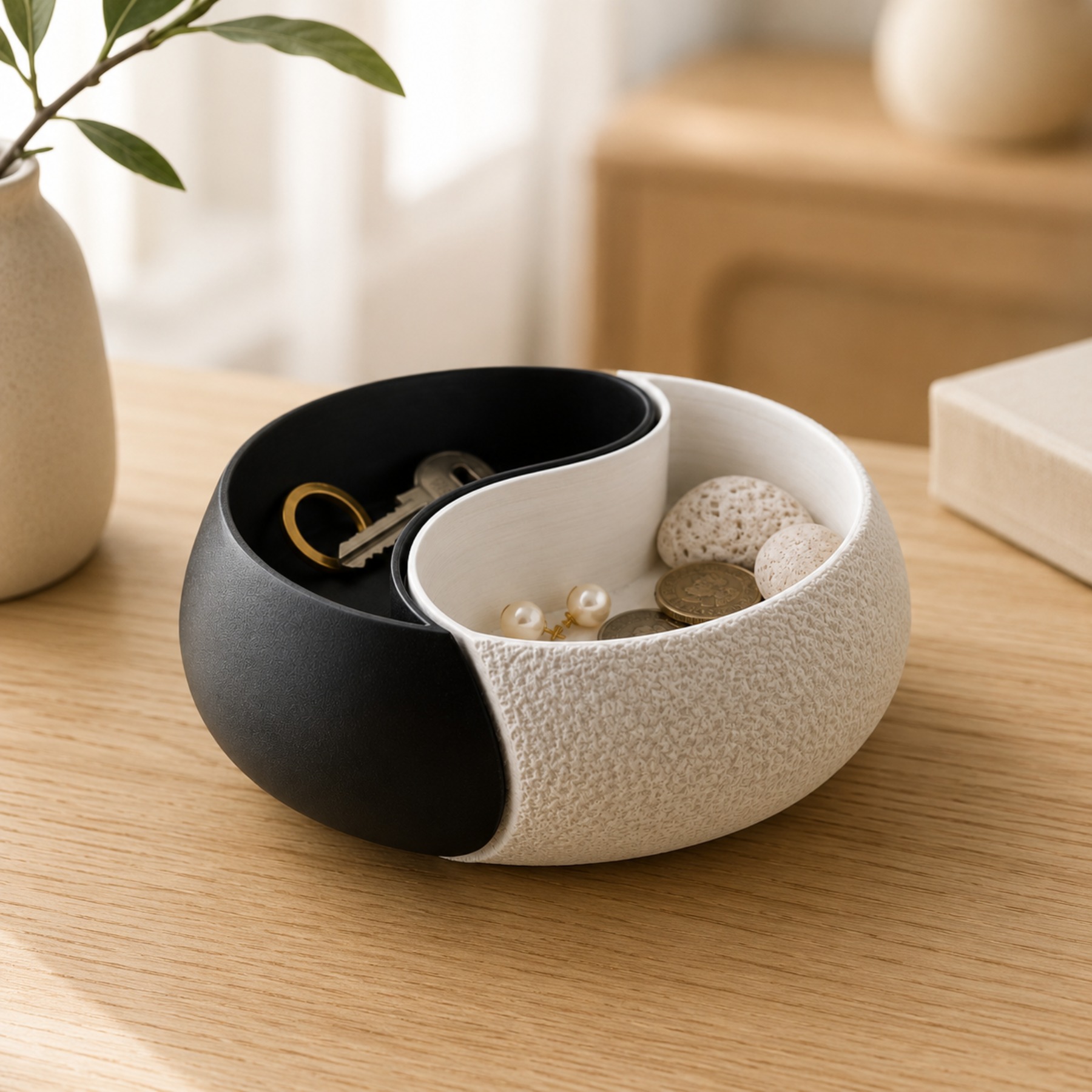 1-Piece Black and White Color  - Body Jewelry Websites recension och pris