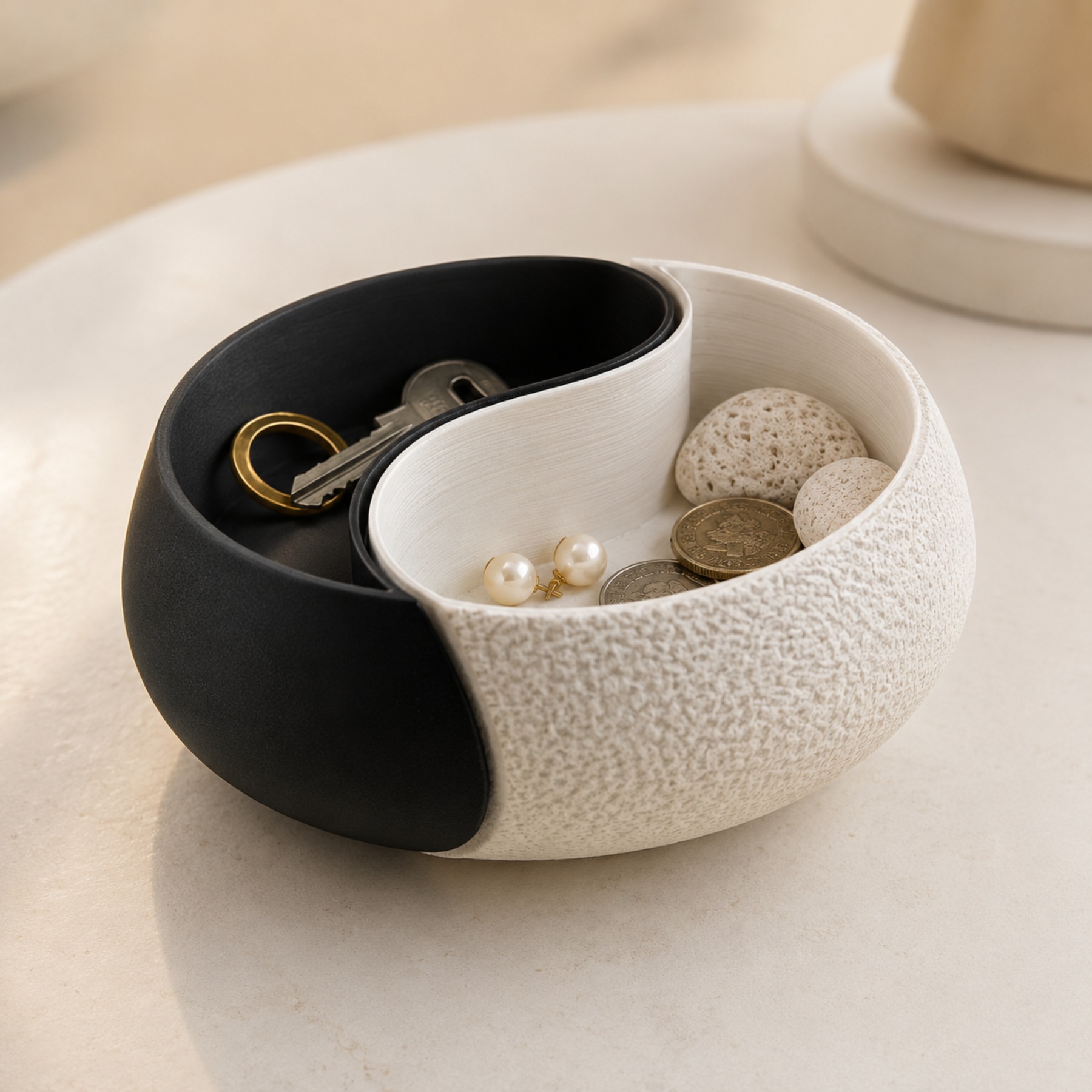 1-Piece Black and White Color  - Body Jewelry Websites recension och pris