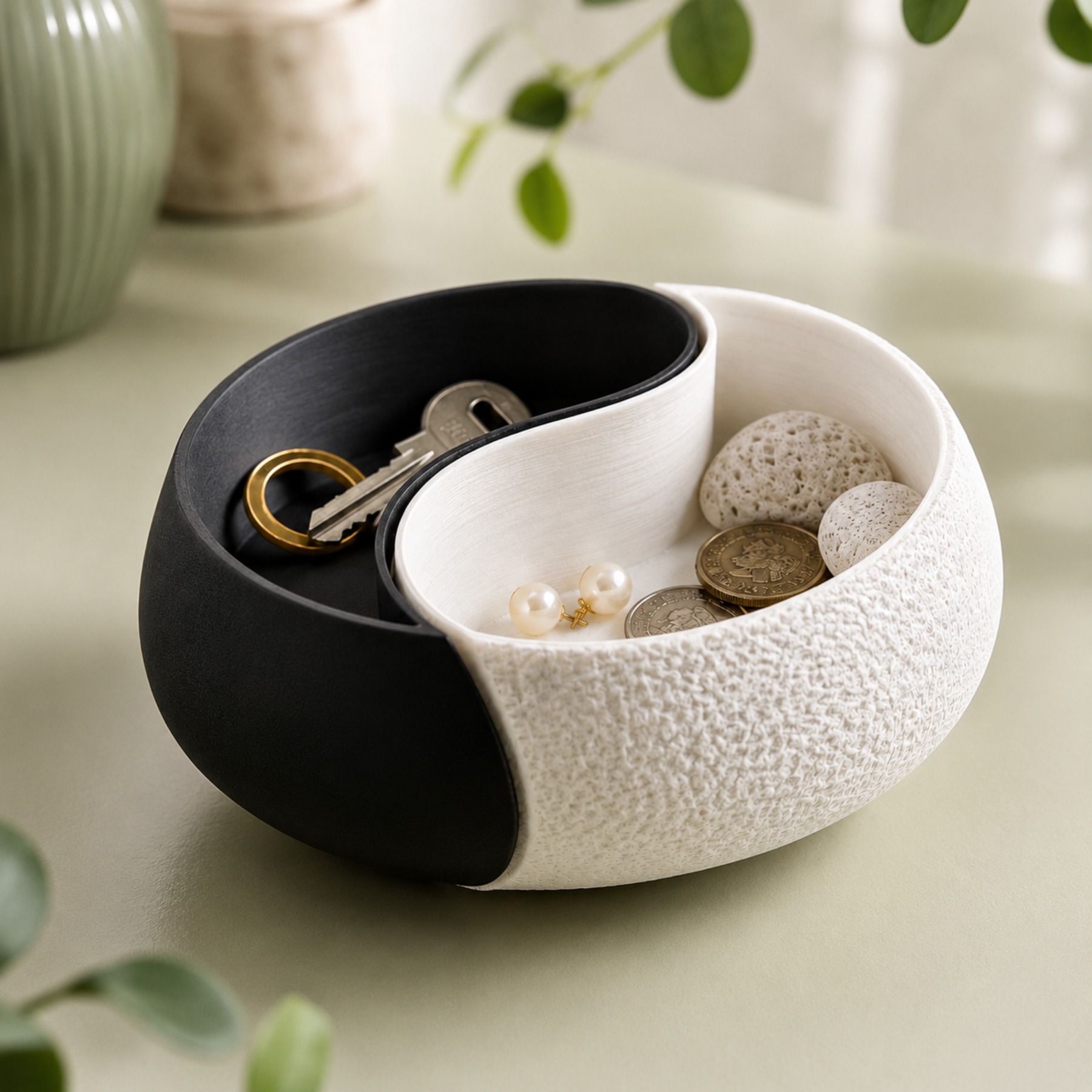 1-Piece Black and White Color  - Body Jewelry Websites recension och pris