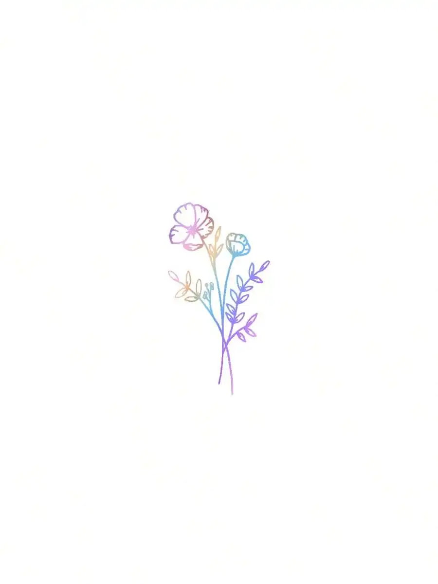 1pc Wild Flower Car Sticker, S - Body Jewelry Stickers recension och pris