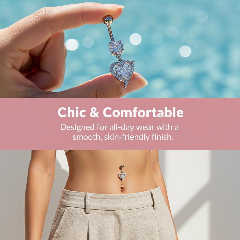 Surgical Steel Dangle Belly Bu - Body Jewelry Belly Button Rings recension och pris