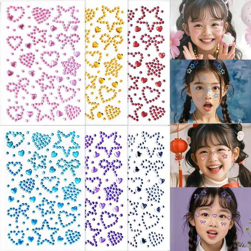 1 Sheet Colorful Self Adhesive - Body Jewelry Stickers recension och pris