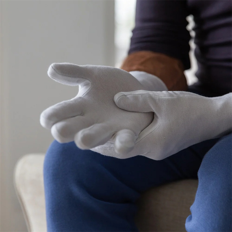12/6 Pairs Cotton Work Gloves  - Body Jewelry Websites recension och pris