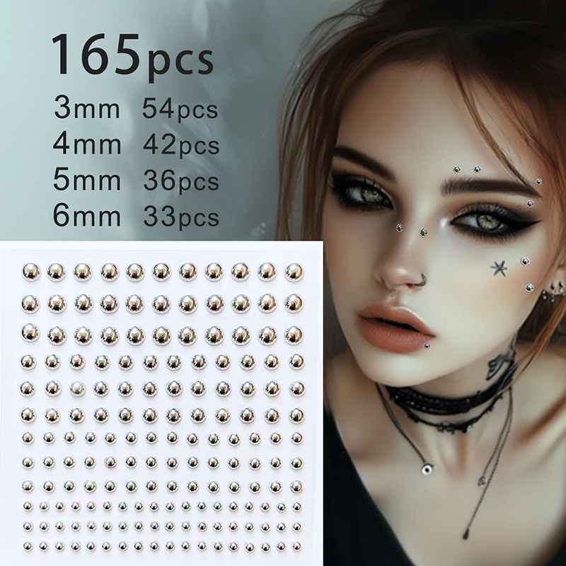3D Face Eyes Party Makeup Tatt - Body Jewelry Stickers recension och pris
