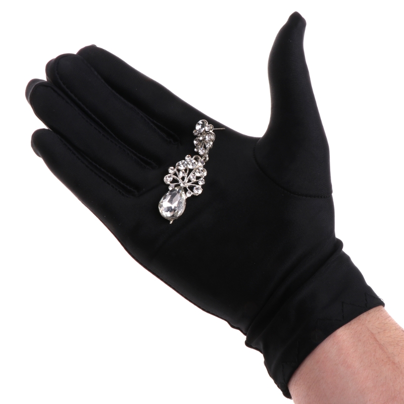 Black Cotton Gloves Jewelry Gl - Body Jewelry Websites recension och pris