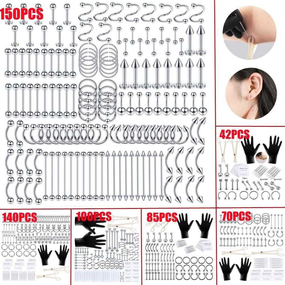 150/140/85/70/42Pcs Body Pierc - Body Jewelry Tool recension och pris