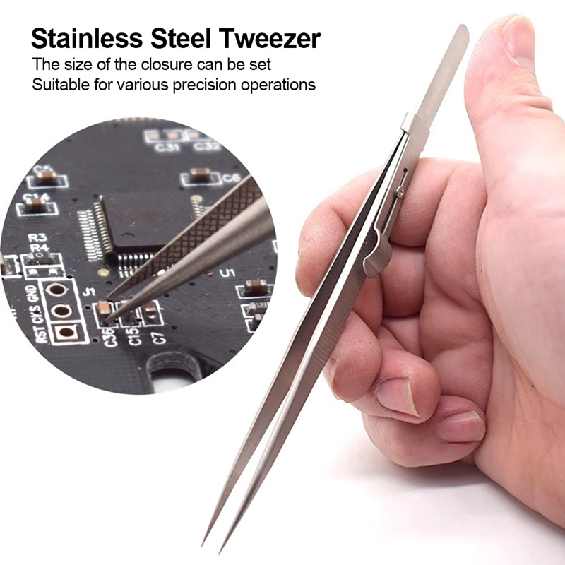 Adjustable Self Clamping Tweez - Body Jewelry Tool recension och pris