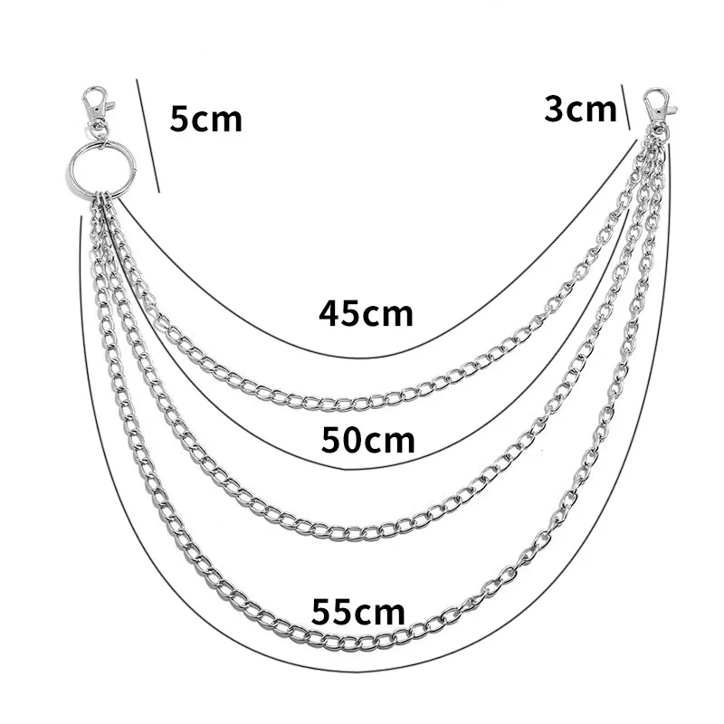 Layer Metal Belt Chain Punk Ho - Body Jewelry Waist recension och pris