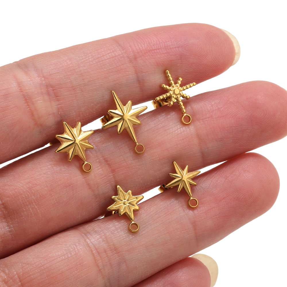 6pcs Stainless Steel Star Earr - Body Jewelry Tool recension och pris