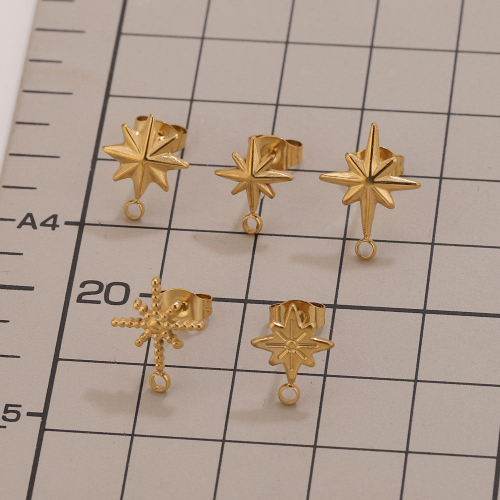 6pcs Stainless Steel Star Earr - Body Jewelry Tool recension och pris