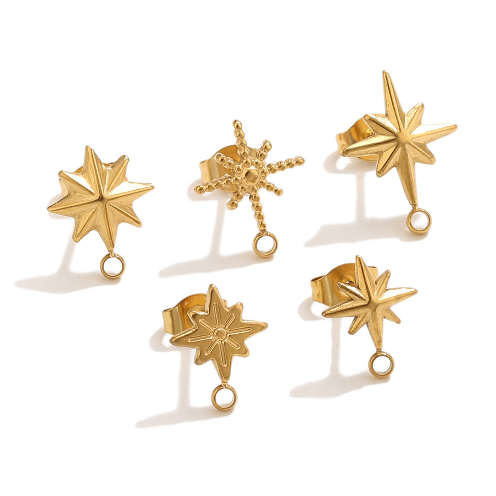 6pcs Stainless Steel Star Earr - Body Jewelry Tool recension och pris