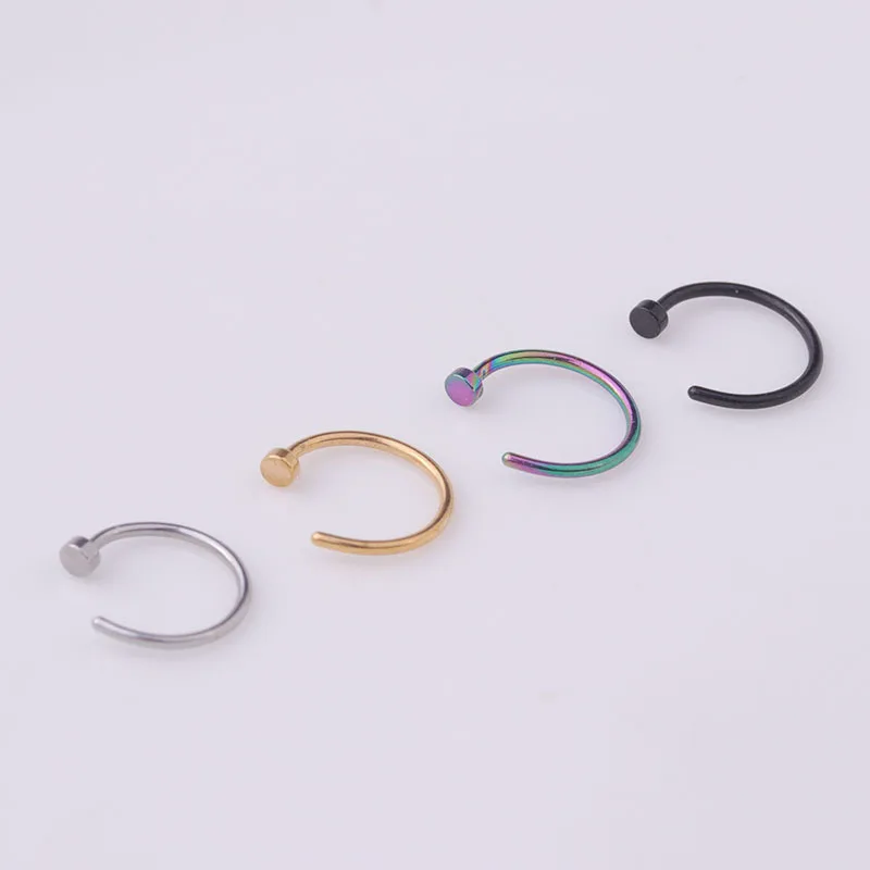 5pcs/lot 20G Nose Ring Hoop, 6 - Body Jewelry Nose Ring recension och pris