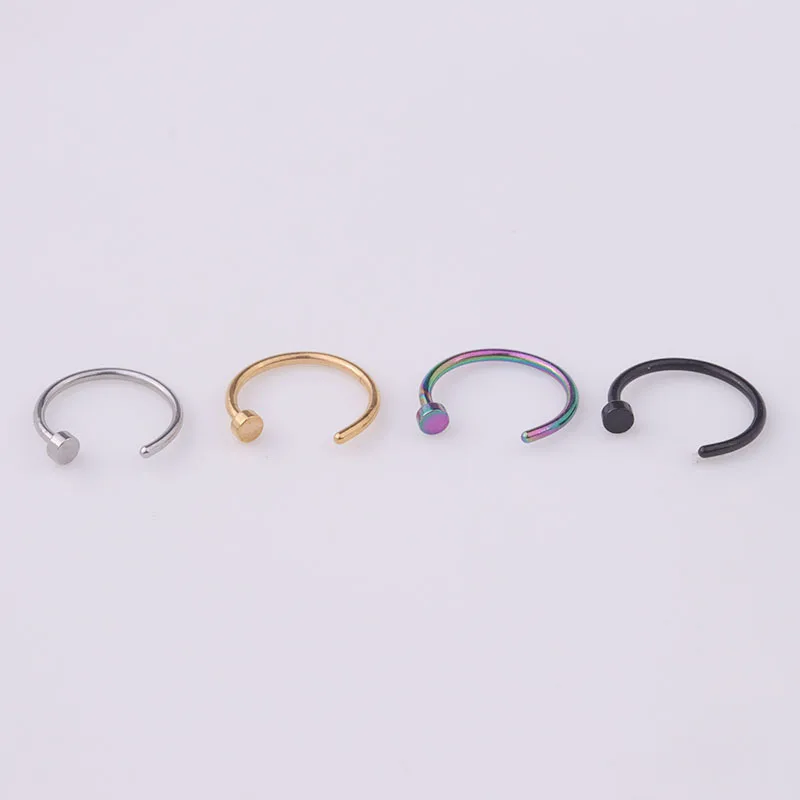 5pcs/lot 20G Nose Ring Hoop, 6 - Body Jewelry Nose Ring recension och pris