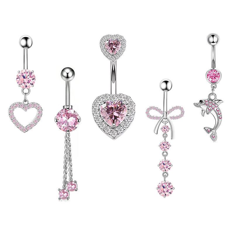 1PCS Pink Crown Belly Button R - Body Jewelry Belly Button Rings recension och pris