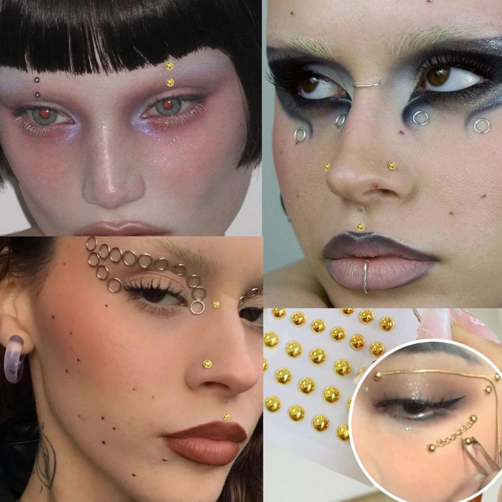 661Pcs Set Face Fake Piercings - Body Jewelry Nose Ring recension och pris