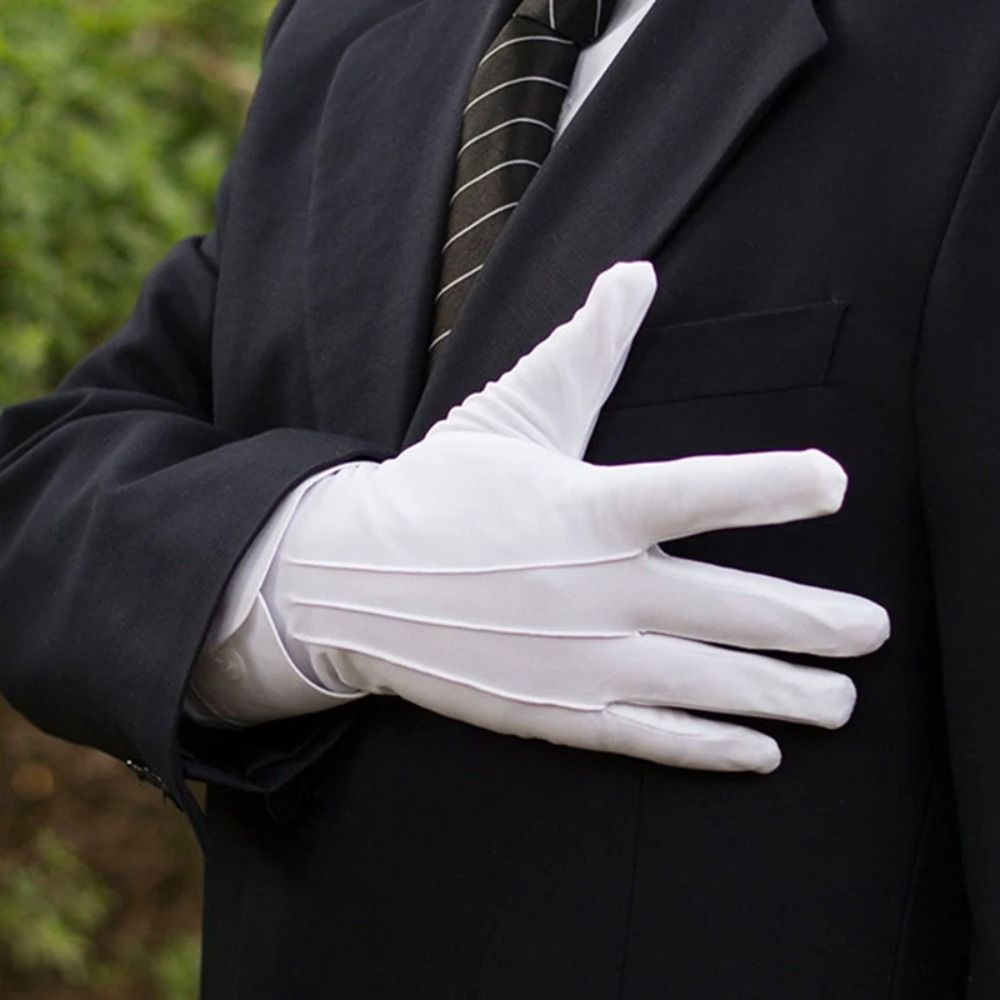 Soft White Cotton Gloves Thin  - Body Jewelry Websites recension och pris