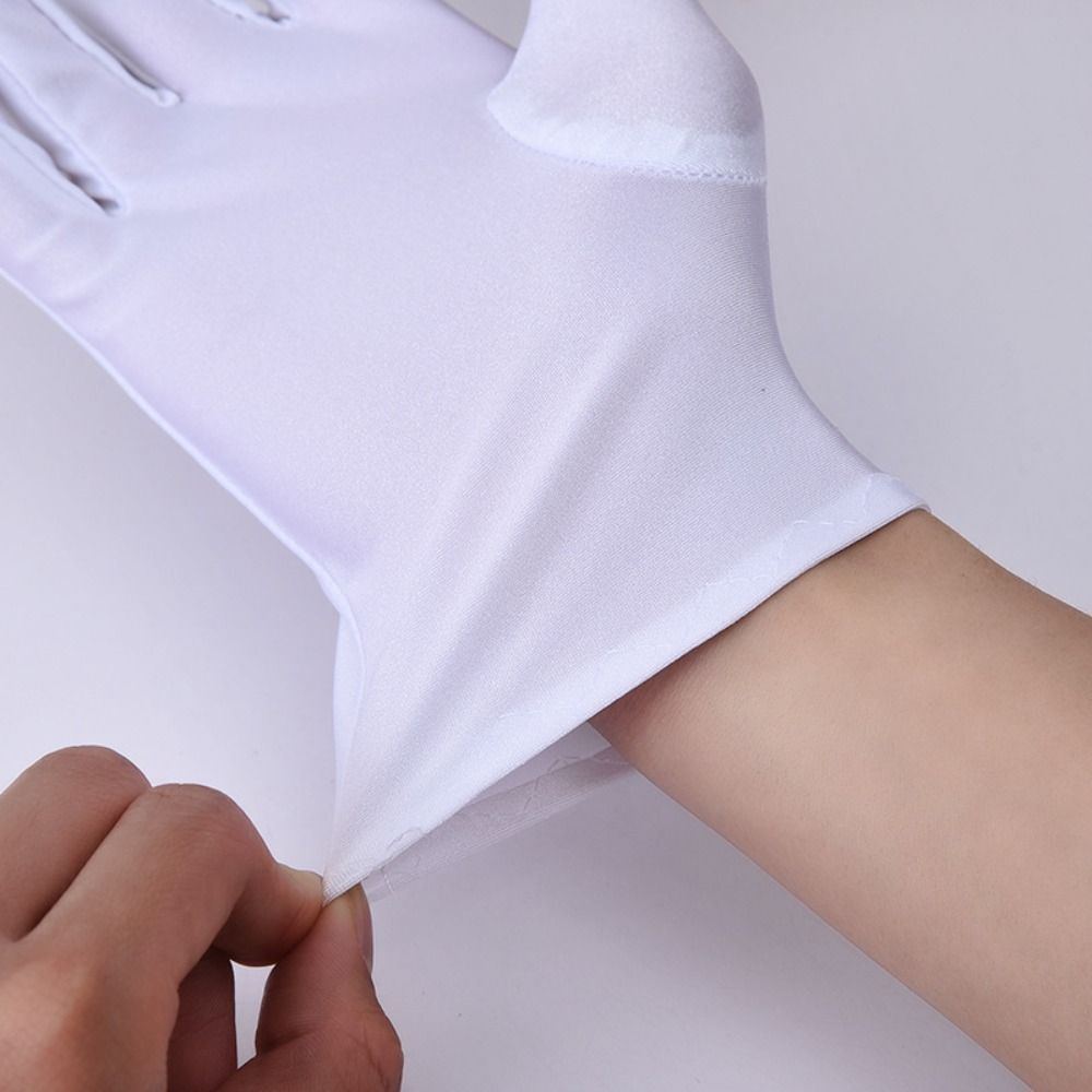 Soft White Cotton Gloves Thin  - Body Jewelry Websites recension och pris