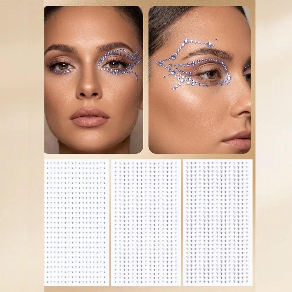 Fake Nose Rings Face Gems Hair - Body Jewelry Stickers recension och pris
