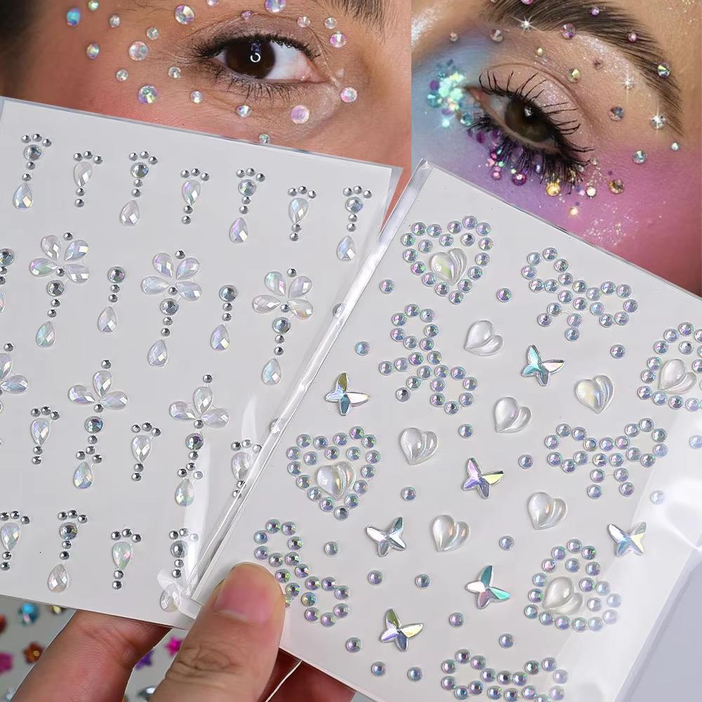 1 Sheet Colorful Bow/Star/Hear - Body Jewelry Stickers recension och pris