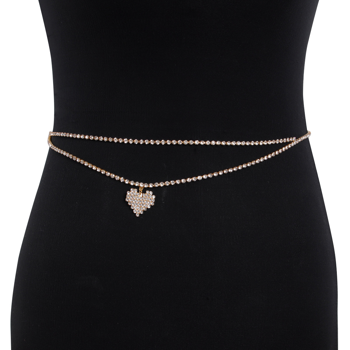 Fashionable Heart-shaped Sexy  - Body Jewelry Rhinestone recension och pris
