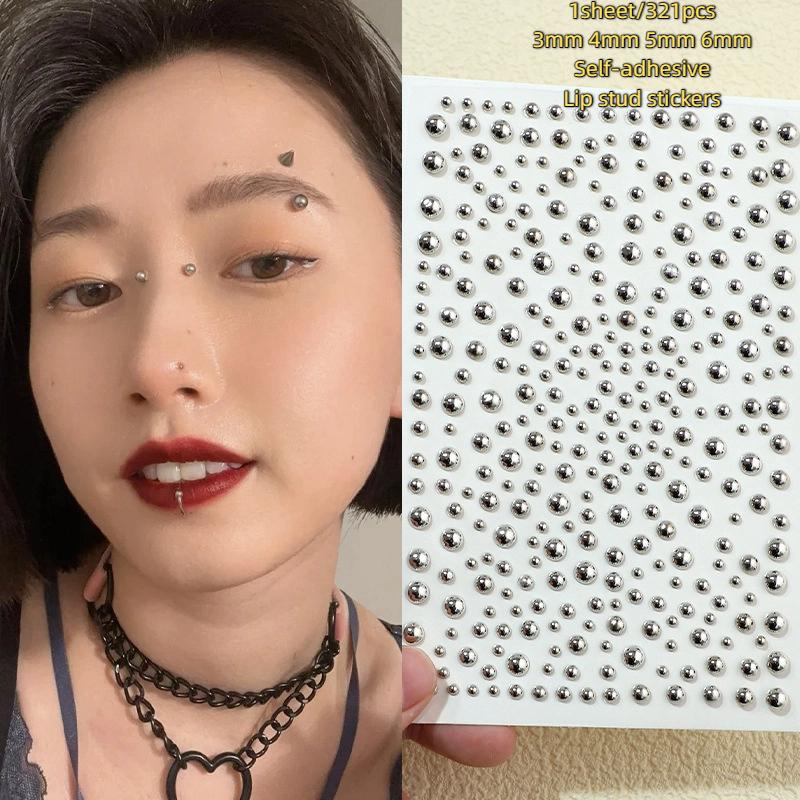 321pcs Non Piercing Lip Studs  - Body Jewelry Belly Button Rings recension och pris