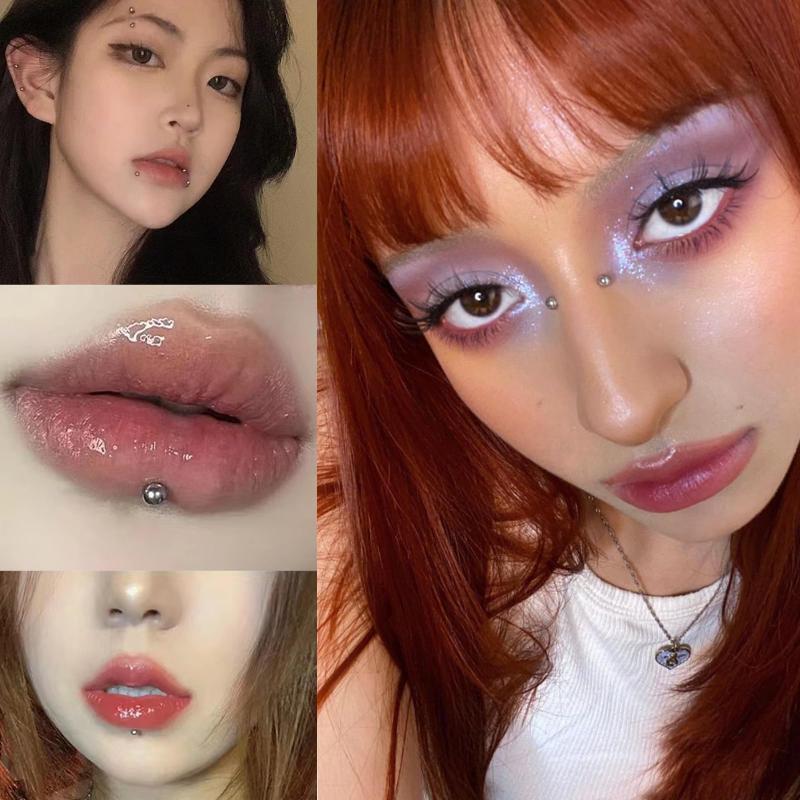 321pcs Non Piercing Lip Studs  - Body Jewelry Belly Button Rings recension och pris