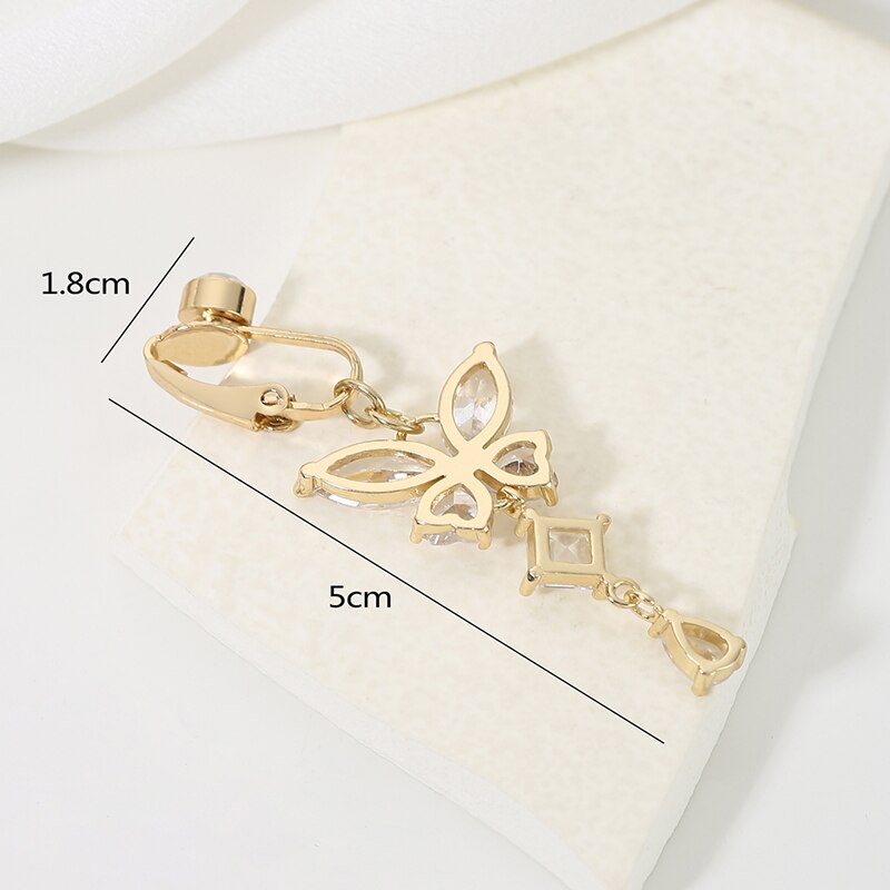 Clip On Belly Button Ring Butt - Body Jewelry Belly Button Rings recension och pris