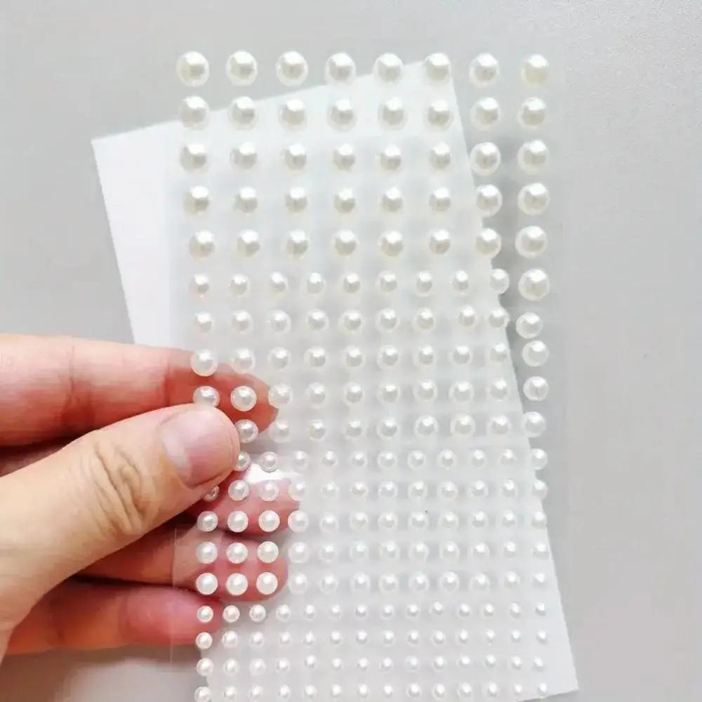 White ABS plastic pearl sticke - Body Jewelry Stickers recension och pris