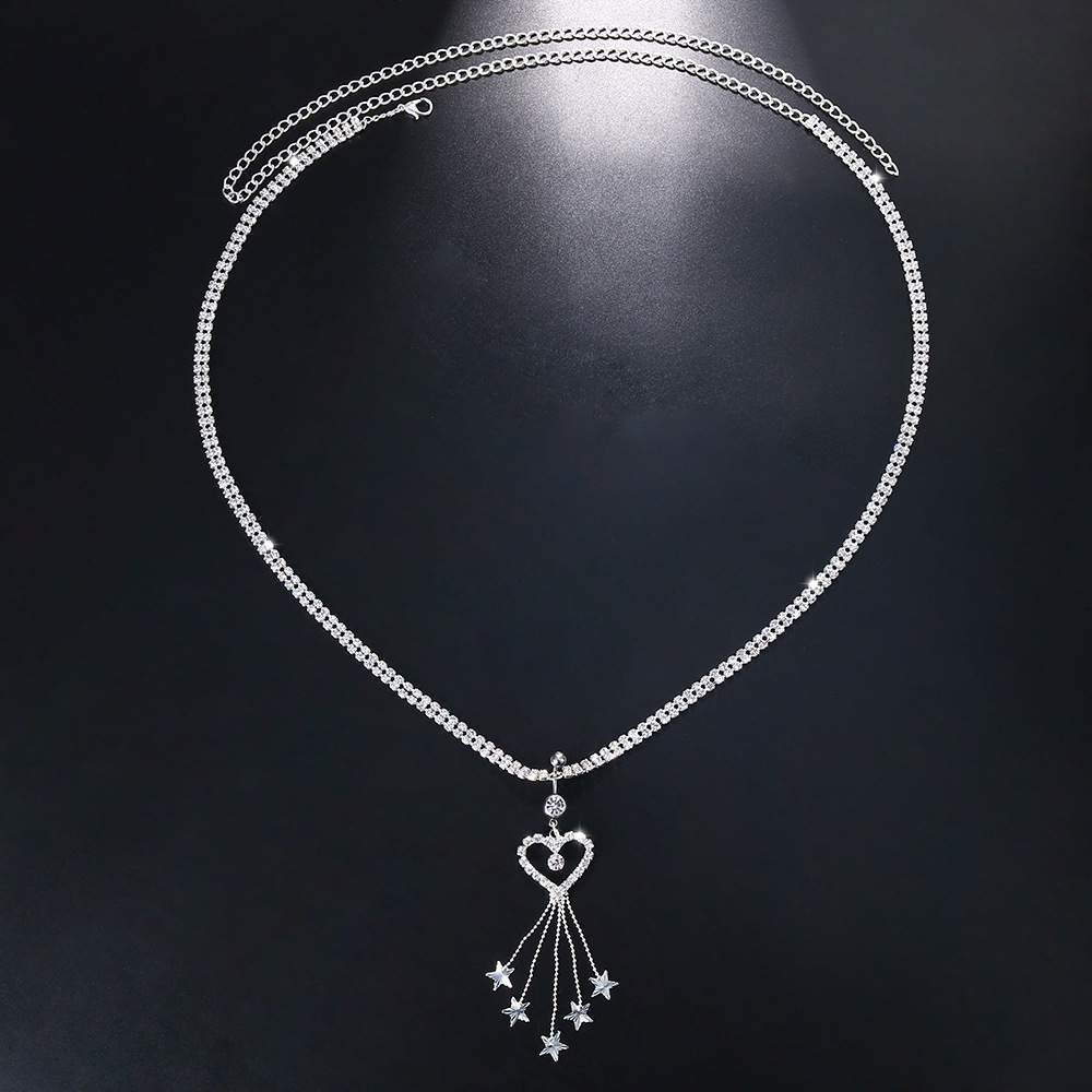 GLAMing Boho Heart Dangle Rhin - Body Jewelry Belly Button Rings recension och pris