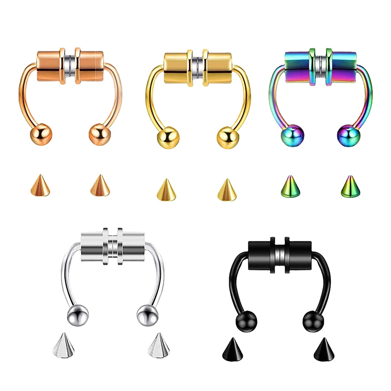 Fake Piercing Nose Ring Hoop S - Body Jewelry Nose Ring recension och pris