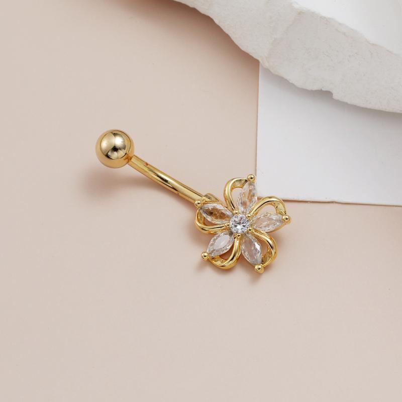 Sparkling Dangle Stainless Ste - Body Jewelry Belly Button Rings recension och pris