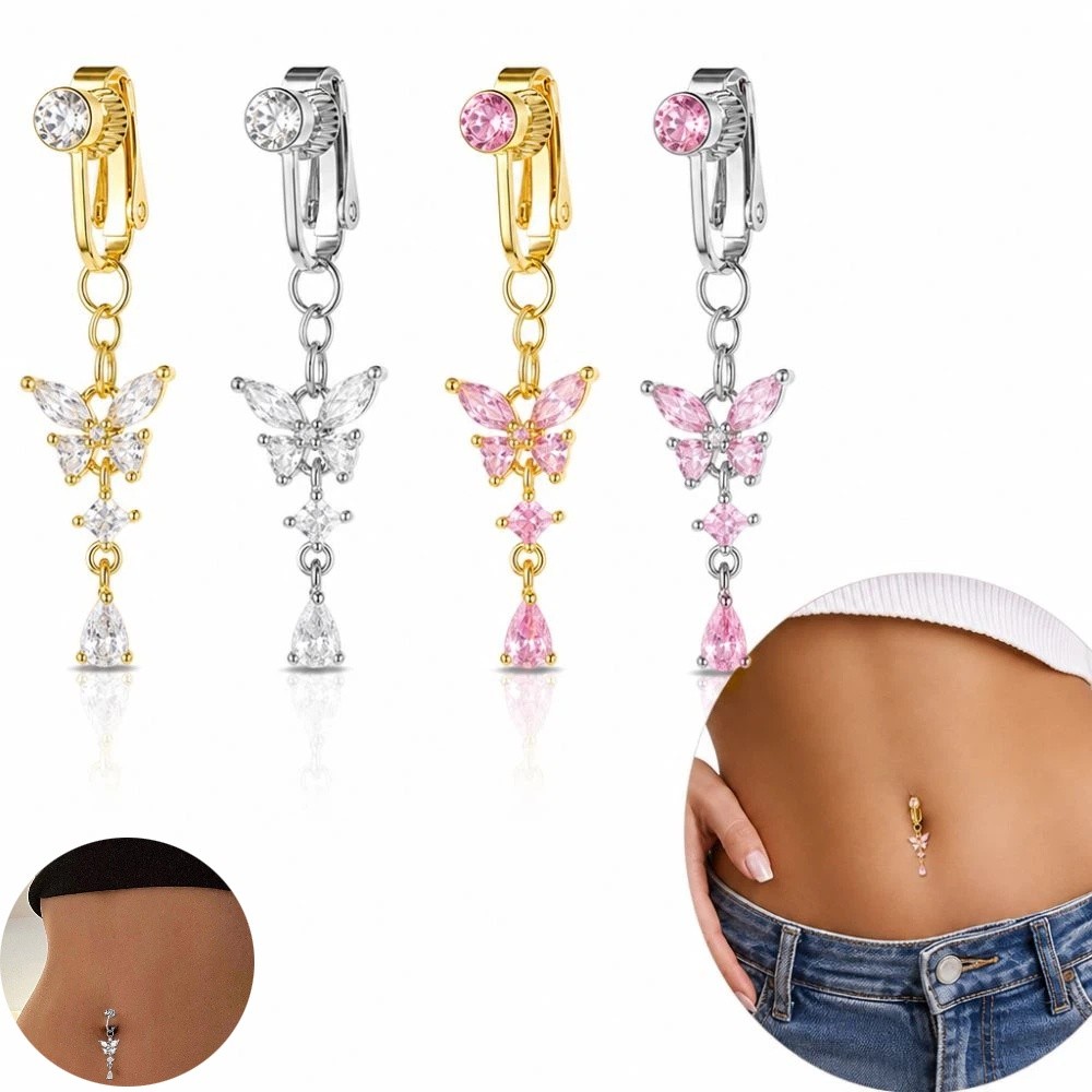 Clip on Belly Button Body Jewe - Body Jewelry Belly Button Rings recension och pris