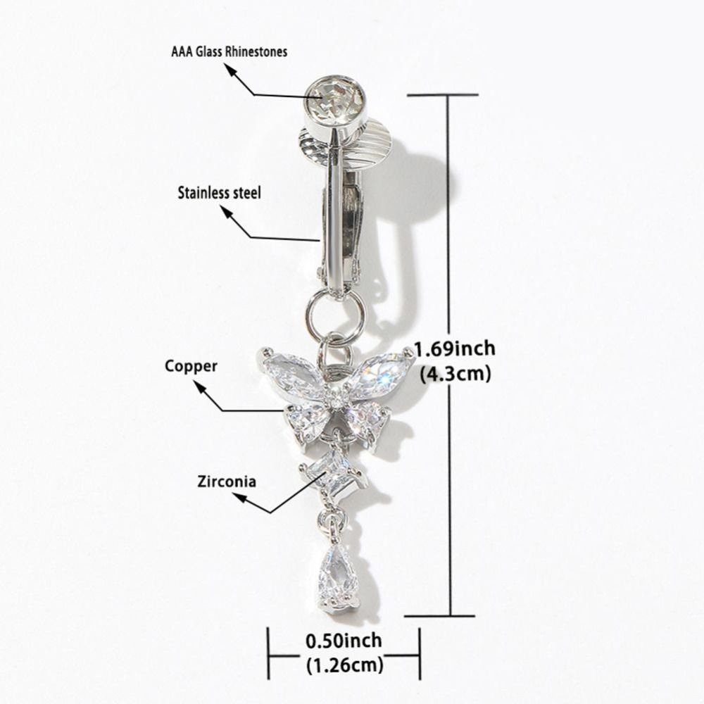 Clip on Belly Button Body Jewe - Body Jewelry Belly Button Rings recension och pris