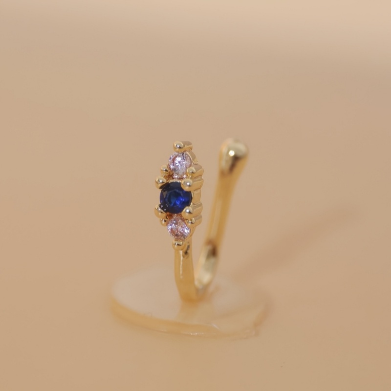 1-piece set of blue zircon nos - Body Jewelry Nose Ring recension och pris