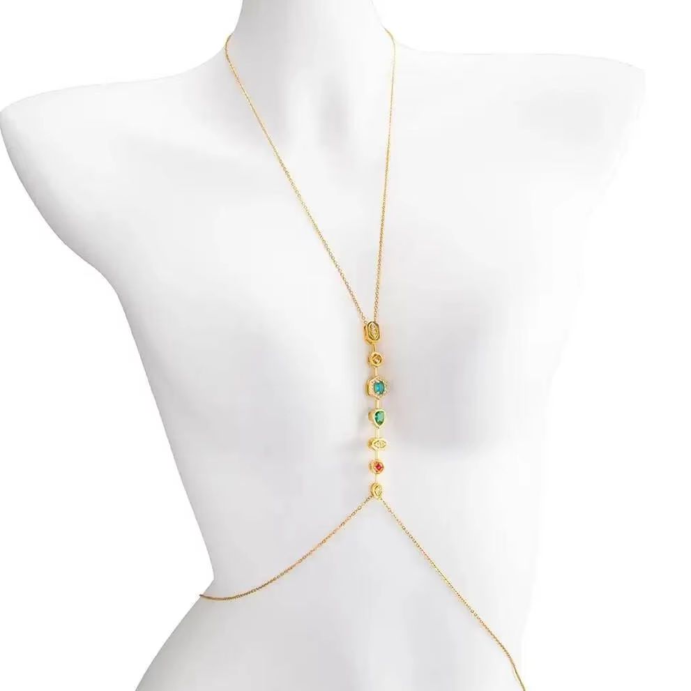 PuRui Exquisite Colorful Zirco - Body Jewelry Waist recension och pris