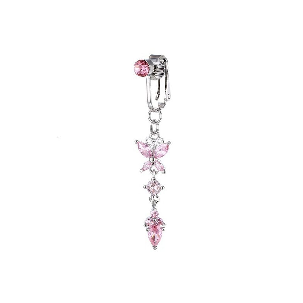 Butterfly Zircon Girl Gift Ele - Body Jewelry Belly Button Rings recension och pris