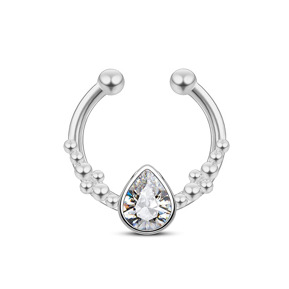 Stainless Steel Horseshoe Wate - Body Jewelry Nose Ring recension och pris